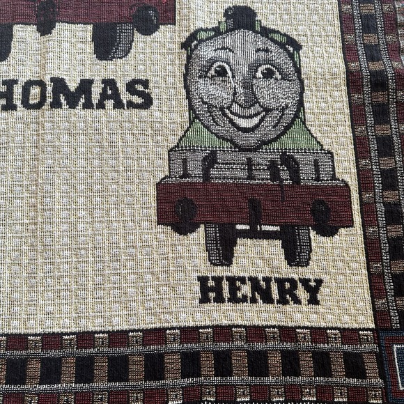Thomas The Train Tank Engine Woven Tapestry Throw Blanket - Picture 4 of 9